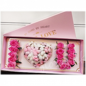 V4  I Love You Pink Rose Flower Love Box  (SOLD OUT) V4  I Love You Pink Rose Flower Love Box  (SOLD OUT)