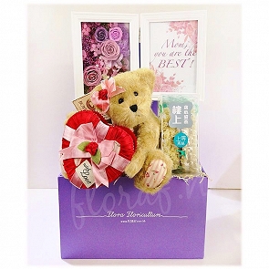 MD29 樓上上等燕絲 + 母親節永生花相架 + Boys抱心熊  MD29 樓上上等燕絲 + 母親節永生花相架 + Boys抱心熊