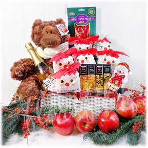 X13    西班牙美食 日本蘋果聖誕老人果籃 X13    西班牙美食 日本蘋果聖誕老人果籃