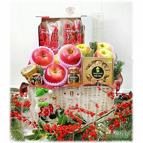 X8  Xmas Fruit Hamper Basket 