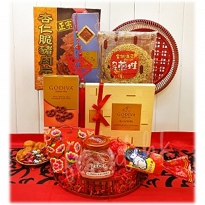 CNY15  比利時 Godiva +  大粒紅色大白兔喜慶奶糖禮盒    CNY15  比利時 Godiva +  大粒紅色大白兔喜慶奶糖禮盒