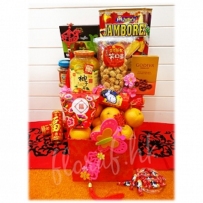 CNY7  懷舊經典大白兔糖 + Godiva + 賀年紅色抽屜禮盒  CNY7  懷舊經典大白兔糖 + Godiva + 賀年紅色抽屜禮盒