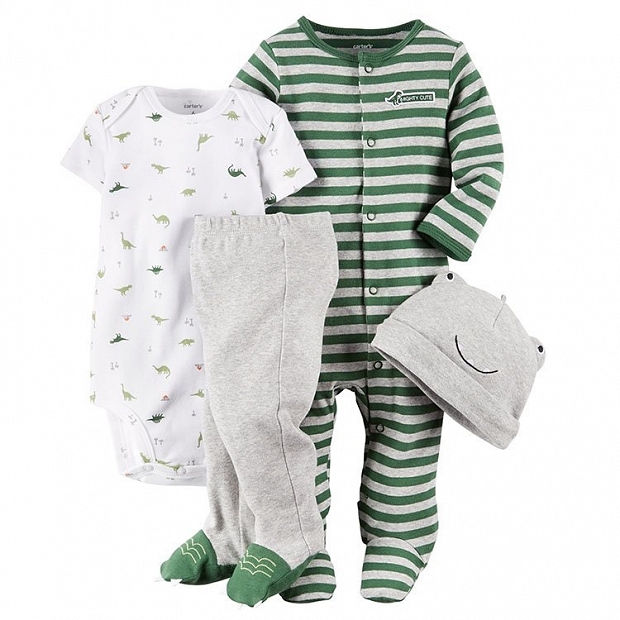 嬰兒套裝 – 美國知名品牌Carter's 恐純棉龍套裝