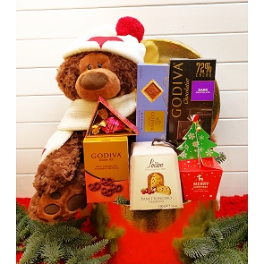 X21  Godiva Chocolate + Gund Chocolate Teddy Bear  X21  Godiva Chocolate + Gund Chocolate Teddy Bear