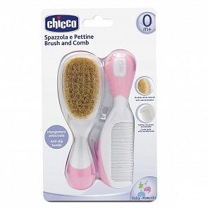 ADD-BB15  Chicco 粉色刷子和梳子 ADD-BB15  Chicco 粉色刷子和梳子