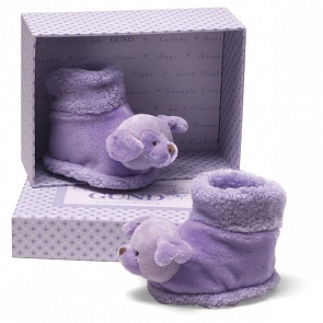 ADD-BB123  初生嬰兒禮物 Baby Gund 葡萄甜心小狗玩偶鞋 ADD-BB123  初生嬰兒禮物 Baby Gund 葡萄甜心小狗玩偶鞋