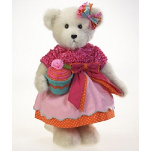 ADD-BE96  Boyds Sugar Q. Frostin' Fluff 14" 白色毛絨泰迪熊 ADD-BE96  Boyds Sugar Q. Frostin' Fluff 14" 白色毛絨泰迪熊