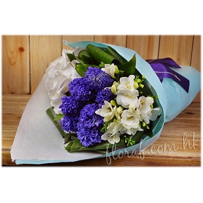 BO41 Hyacinthus - Hydrangea Birthday Flower Bouquet    BO41 Hyacinthus - Hydrangea Birthday Flower Bouquet