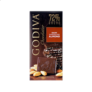 ADD-GT15 Godiva 杏仁黑朱古力磚  ADD-GT15 Godiva 杏仁黑朱古力磚