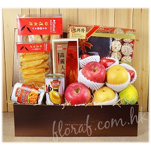 FR34     鮑魚 花膠 髮菜 水果生果禮盒