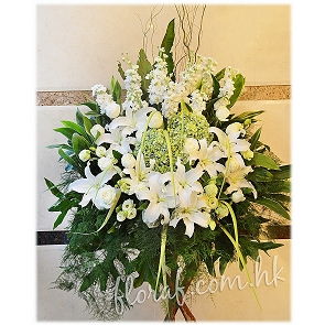 F29	Funeral Flower Basket with Stand F29	Funeral Flower Basket with Stand