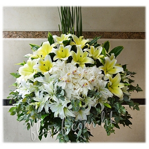 F57	​帛事花籃連木腳架