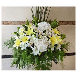 F58	帛事花籃連木腳架