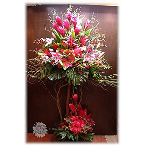 OP23  兩層開張花籃 OP23  兩層開張花籃